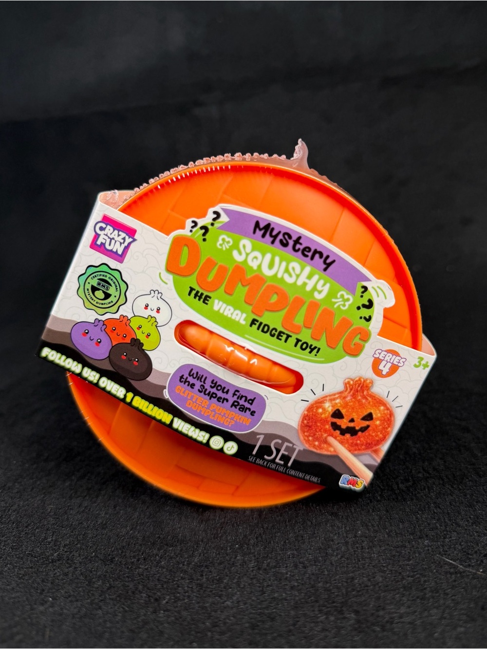 RMS Mystery Squishy Dumpling Halloween Glitter Pumpkin Edition